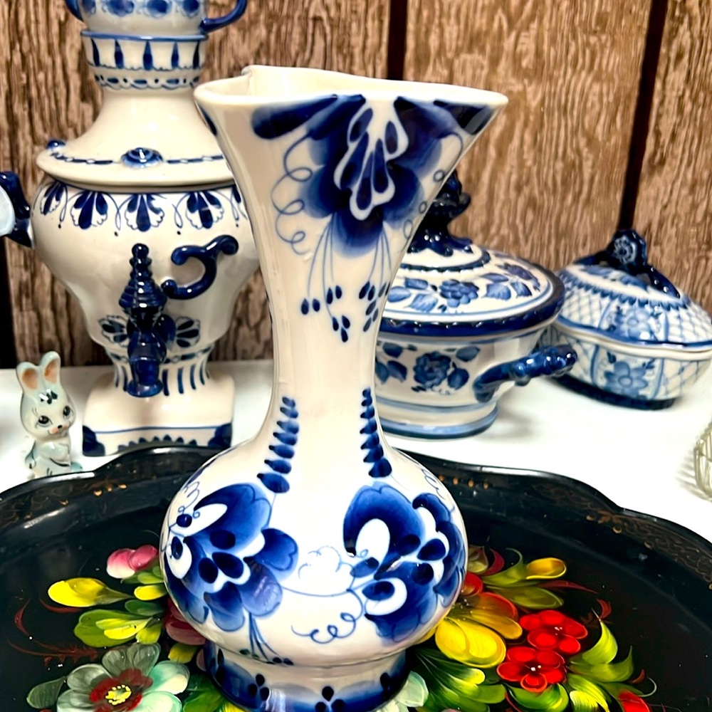 Vintage Gzhel! Vase !